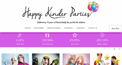 Desktop Screenshot of happykinderparties.com